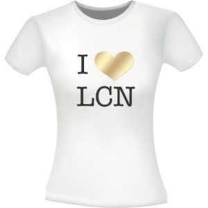 T-Shirt I love LCN Bianca XL