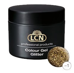 Colour gel - Glitter 5 ml light gold
