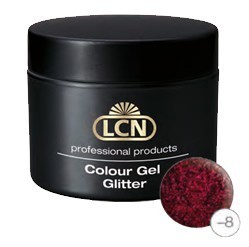Colour gel - Glitter 5 ml red