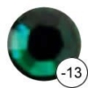 strass colorati diam 2mm - green normal - 50 pz