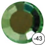 strass colorati Diam ca. 4 mm - peridot maxi - 50 pz